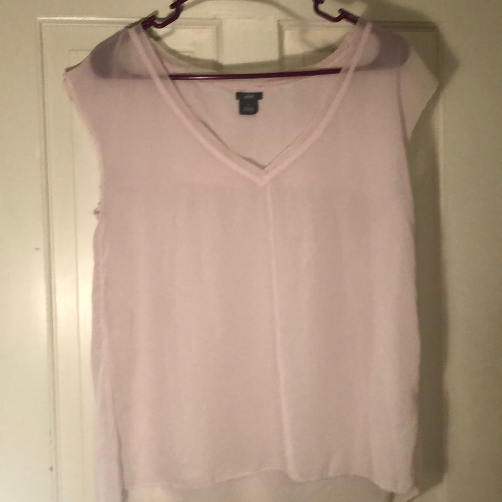 Sheer v neck